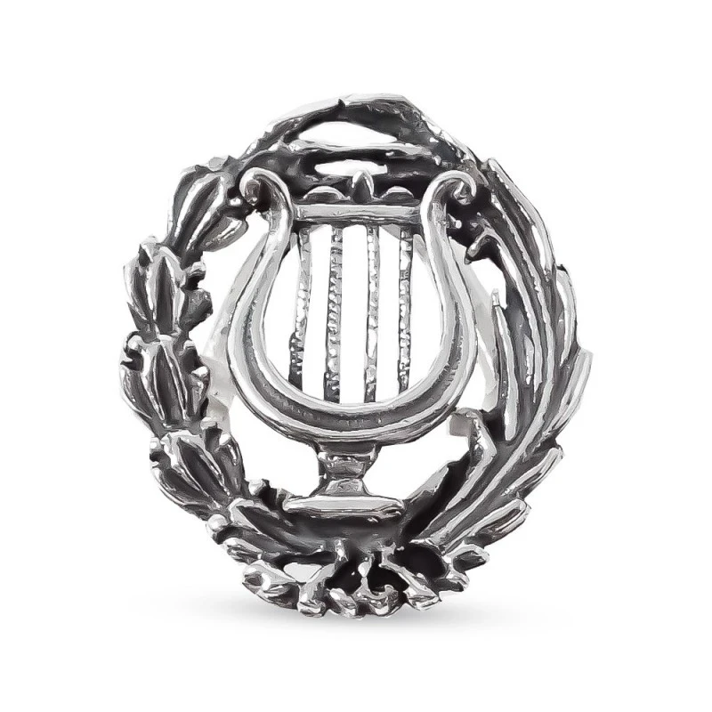 Insignia Profesional de Música 18 mm. Plata de Ley 925m macizo escudo