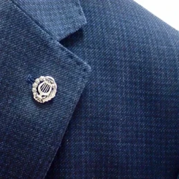 Insignia Profesional de Música 18 mm. Plata de Ley 925m macizo escudo