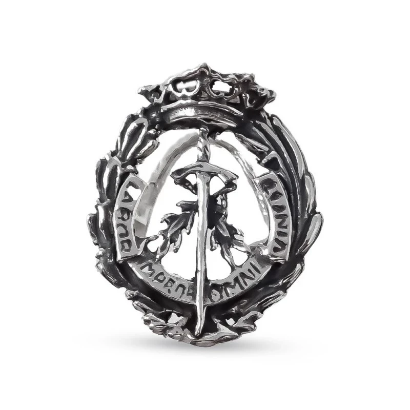 Insignia Profesional Gestión Administrativa 19 mm. Plata Ley 925m mac