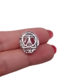Insignia Profesional de Bellas Artes 17 mm. Plata de Ley 925m macizo