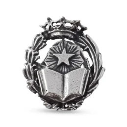 Insignia Profesional de Notario 18 mm. Plata de Ley 925m macizo escud