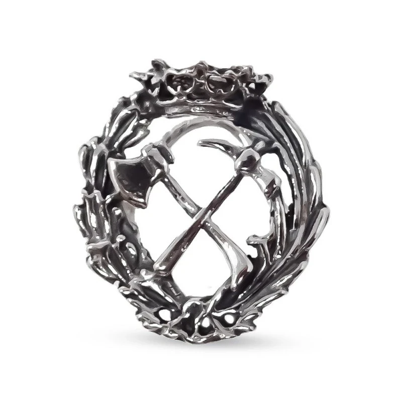 Insignia Profesional de Ingeniería de Montes 18 mm. Plata de Ley 925m