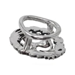 Insignia Profesional de Maquinaria Naval 18 mm. Plata de Ley 925m mac