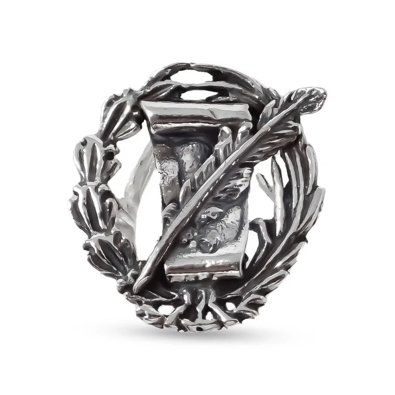 Insignia Profesional Secretario Administrativo 18 mm. Plata Ley 925m