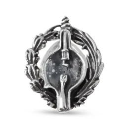 Insignia Profesional de Radiólogo 19 mm. Plata de Ley 925m macizo esc