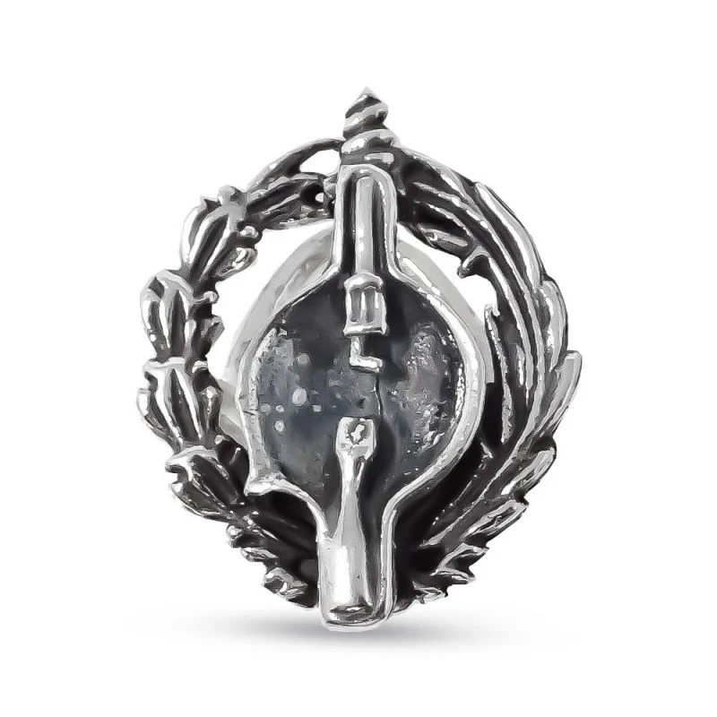 Insignia Profesional de Radiólogo 19 mm. Plata de Ley 925m macizo esc