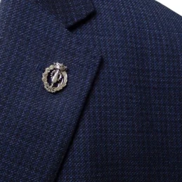 Insignia Profesional Ingeniero Industrial Textil 19 mm. Plata Ley 925