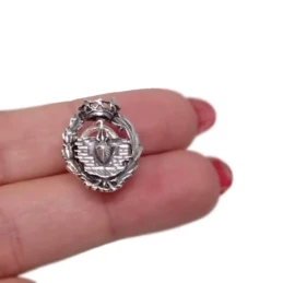 Insignia Profesional de Ingeniería Naval 19 mm. Plata de Ley 925m mac