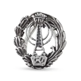 Insignia Profesional de Radio Televisión 18 mm. Plata de Ley 925m mac
