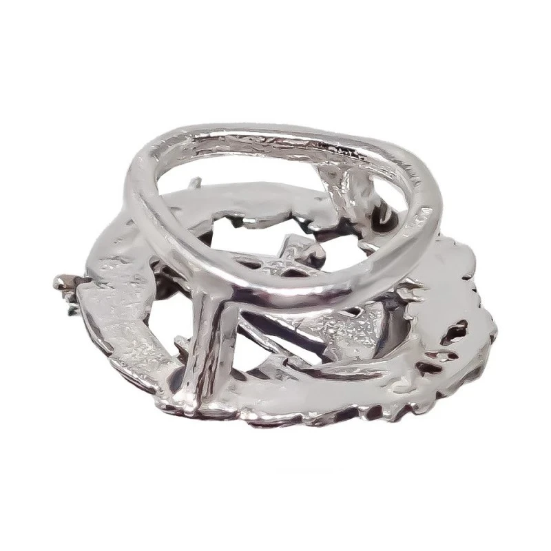 Insignia Profesional de Topógrafo 18 mm. Plata de Ley 925m macizo esc