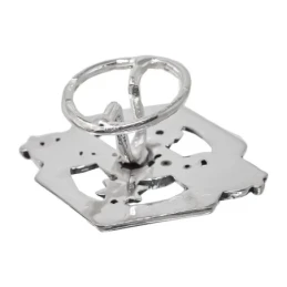 Insignia Profesional de Bioquímica 25 mm. Plata de Ley 925m macizo es