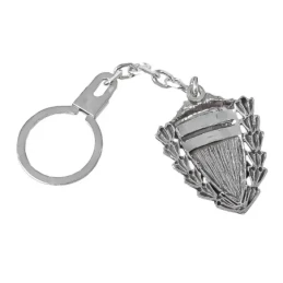 Insignia Profesional de Derecho 120 mm. Llavero en Plata de Ley 925m
