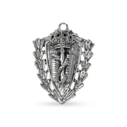 Insignia Profesional de Medicina 18 mm. Llavero en Plata de Ley 925m