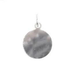 San Judas Tadeo medalla plata Ley 925m unisex 15 mm. bisel borde