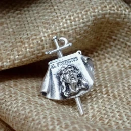 Cristo de los Toreros Colgante en Plata de Ley 925m macizo 28 mm. men