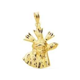 Cristo del Gran Poder de Sevilla Colgante Oro 9k unisex 24 mm. siluet