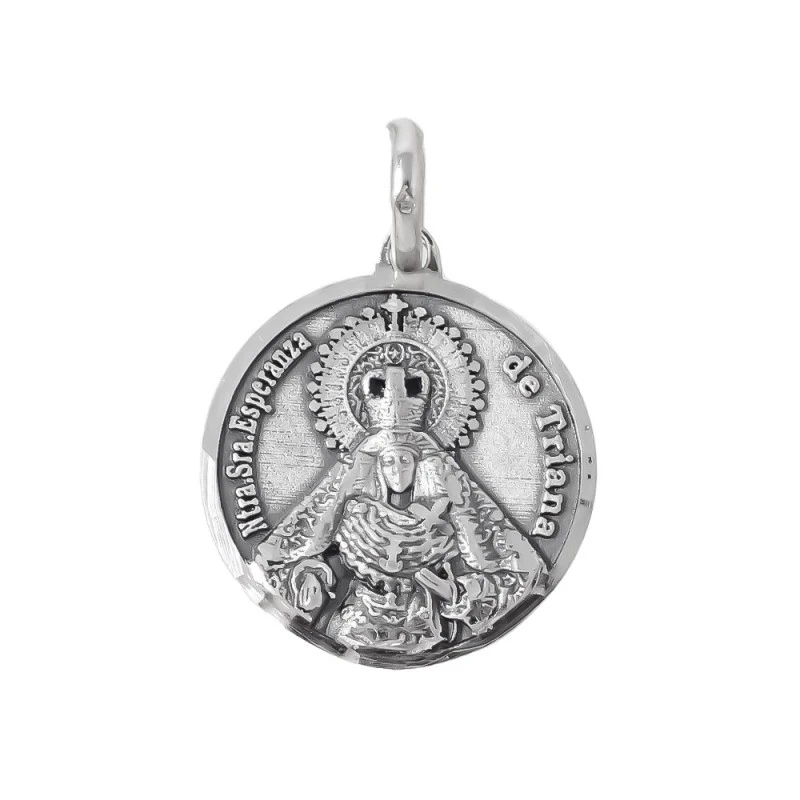 Nuestra Señora Esperanza de Triana Sevilla medalla plata Ley 925m mac