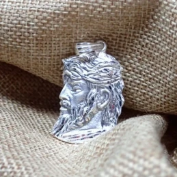 Cristo de los Gitanos Colgante en Plata Ley 925m silueta maciza 43 mm