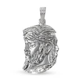 Cristo de los Gitanos Colgante en Plata Ley 925m silueta maciza 43 mm