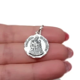 Virgen de los Reyes Patrona de Sevilla Medalla en Plata de Ley 925m m