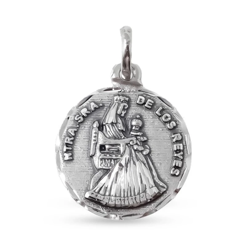 Virgen de los Reyes Patrona Sevilla Medalla Plata Ley 925m maciza 24m