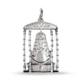 Virgen del Rocío Bajo Palio Colgante en Plata de Ley 925m maciza de 2