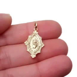 Medalla oro18k unisex Corazón de Jesús 22 mm. DETENTE EL CORAZÓN DE J