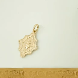 Medalla oro18k unisex Corazón de Jesús 22 mm. DETENTE EL CORAZÓN DE J