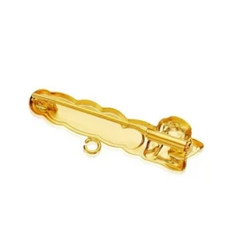 Alfiler oro 9k ángel bebé 28mm. tallado [AB3209GR]