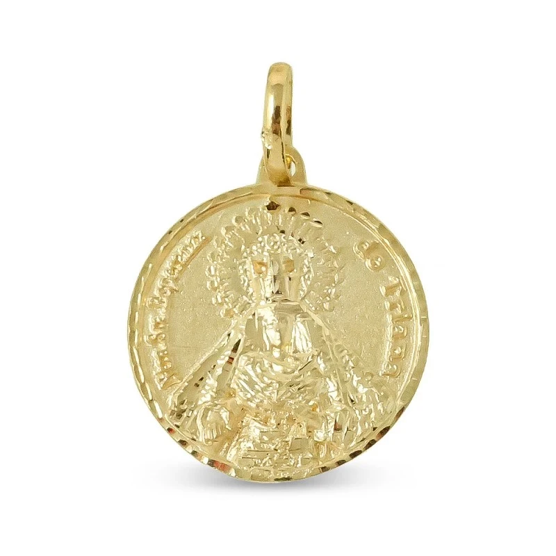 Nuestra Señora Esperanza de Triana Sevilla Medalla Oro 18k maciza 22