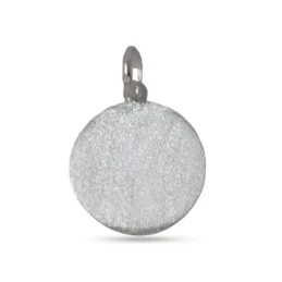 San Pancracio Medalla Plata Ley 925m maciza 21 mm. lisa mate detalles