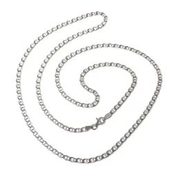 Cadena plata ley 925m lisa 70cm. marina 0.80mm. [AB0483]