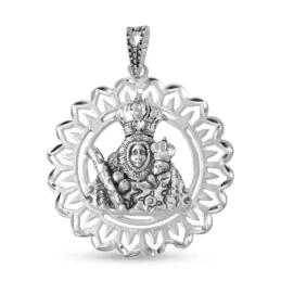 Virgen de la Cabeza Medalla Religiosa en Plata de Ley 925m maciza de