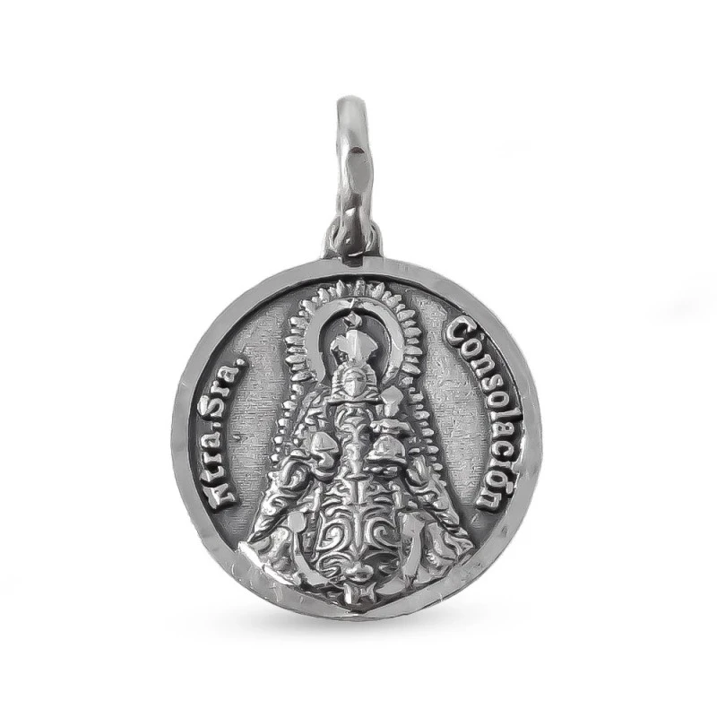 Virgen Nuestra Señora de Consolación Medalla en Plata de Ley 925m mac