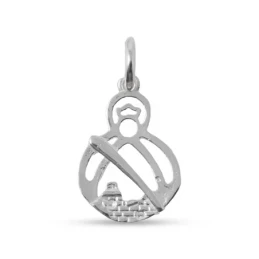 Virgen de la Cabeza Colgante en Plata de Ley 925m macizo de 23 mm. ca
