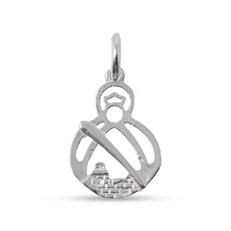 Virgen de la Cabeza Colgante en Plata de Ley 925m macizo de 23 mm. ca
