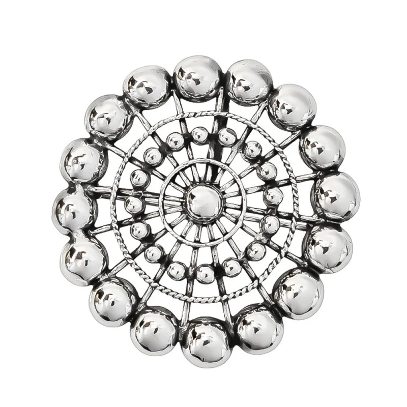 Broche plata Ley 925m oxy charro [AB6044]