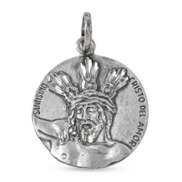 Cristo del Amor Medalla Religiosa Plata Ley 925m maciza de 31 mm.. Gr
