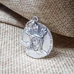 Cristo del Amor Medalla Religiosa en Plata de Ley 925m maciza de 31 m