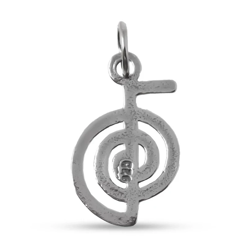 ChoKuRei Amuleto Colgante en Plata de Ley 925m de 22 mm. símbolo para