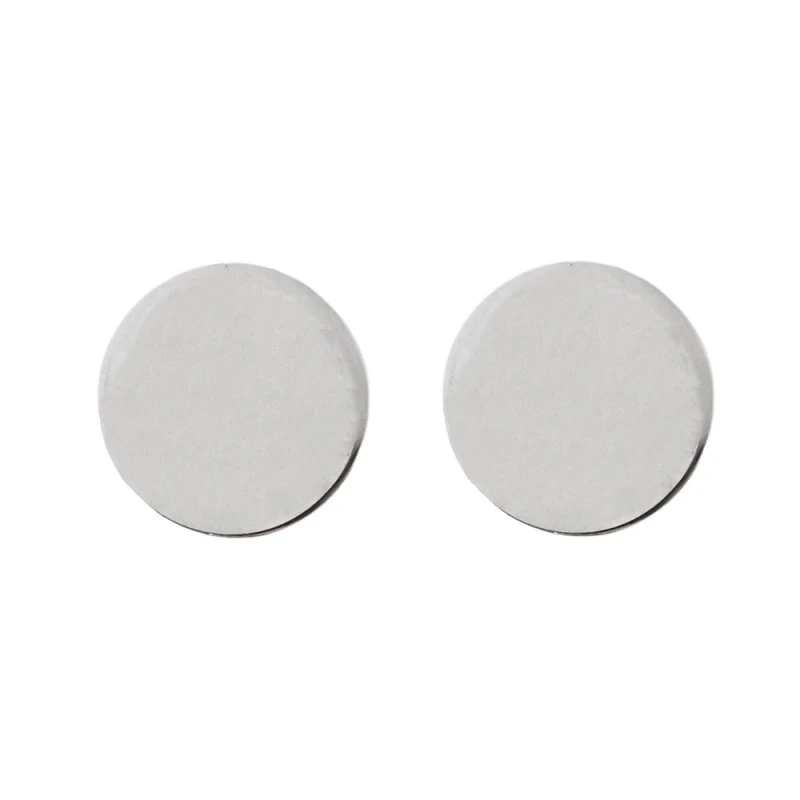 Gemelos plata Ley 925m hombre 15 mm. redondos lisos
