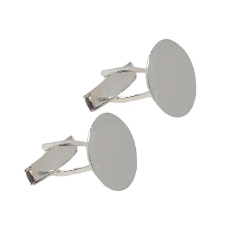 Gemelos plata Ley 925m hombre 15 mm. redondos lisos
