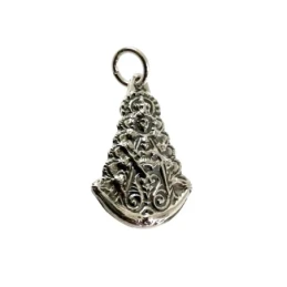 Virgen del Rocío Colgante Plata Ley 925m unisex 20 mm. silueta detall