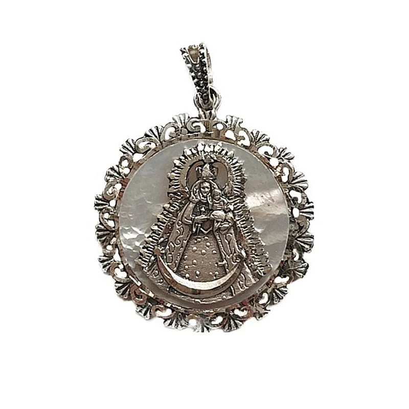 Medalla plata Ley 925m Virgen de Belén de Palma del Río 32 mm. maciza