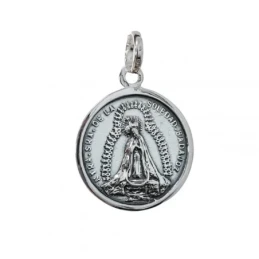 Virgen Nuestra Señora de la Soledad Badajoz Colgante Plata Ley 925 me