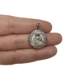 Nuestra Señora de Alharilla Coronada San Benito de Nursia Medalla Pla