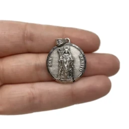 Nuestra Señora de Alharilla Coronada San Benito de Nursia Medalla Pla