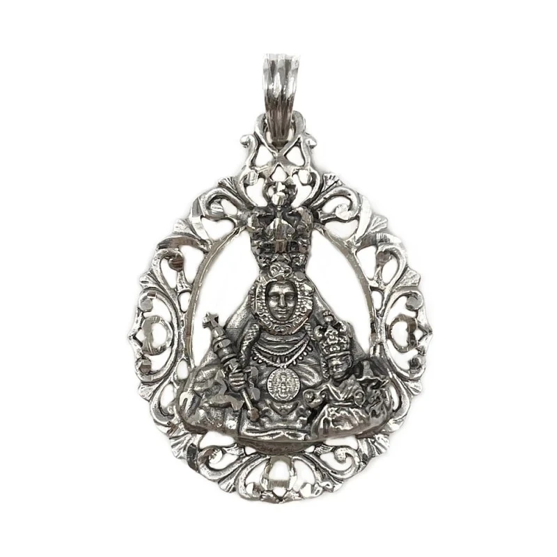 Nuestra Señora de Alharilla Coronada Colgante Plata Ley 925m Patrona