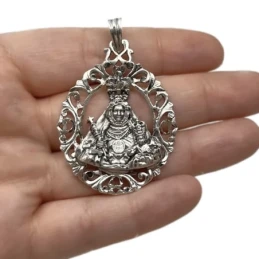 Nuestra Señora de Alharilla Coronada Colgante Plata Ley 925m Patrona