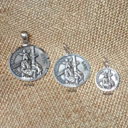 Jesús Nazareno de Cádiz Medalla Plata Ley 925m maciza 15 mm.. Grabaci